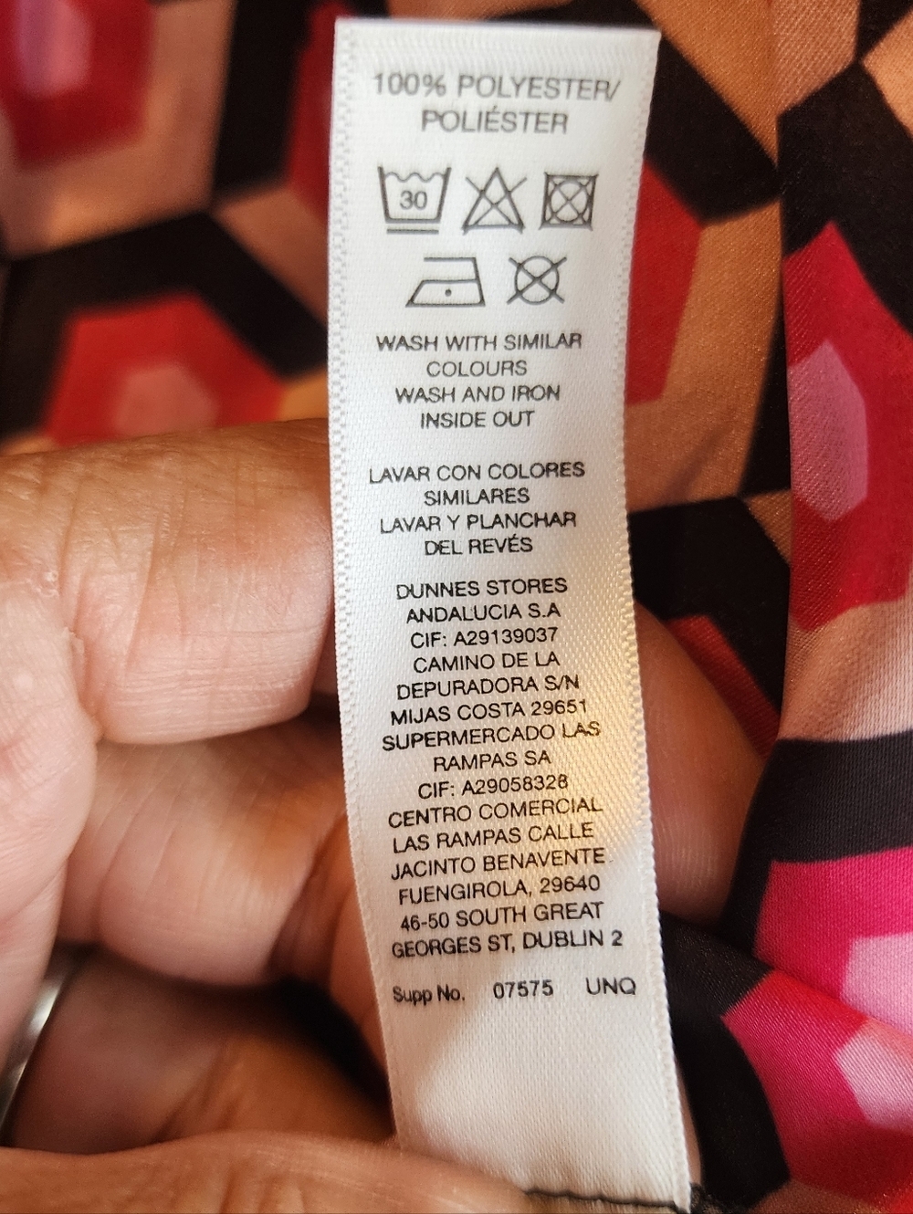 GALLERY GEOMETRIC DESIGN PLEATED MIDI SKIRT PINK WHITE SIZE SMALL IMPORTED BRAND - Picture 5 of 12